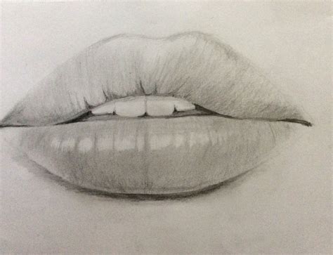 Lips : pencil | Realistic drawings, Lips drawing, Art drawings sketches