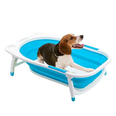 Portable Foldable Bath Tub Dog Cat Foldable Bathtub Washing Accessory For Small Medium Pets ...