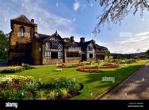 Shibden Hall and the formal gardens Stock Photo - Alamy