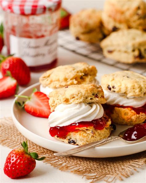 English scones with jam and whipped cream | Recipe | English scones ...