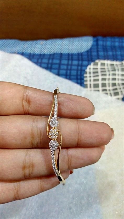 American Diamond Bracelet It's Resizable Best for all Time Gold Ring Designs, Gold Bangles ...