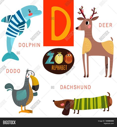 Cute Zoo Alphabet Vector & Photo (Free Trial) | Bigstock