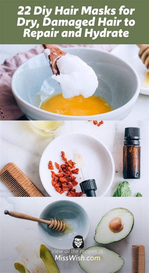 22 Diy Hair Masks for Dry, Damaged Hair (Repair and Hydrate Your Hair) - Miss Wish