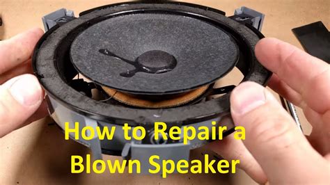 How to Repair a Blown Speaker - YouTube