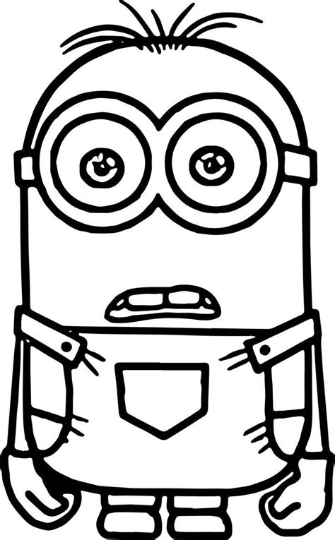 Minion Clipart Black And White