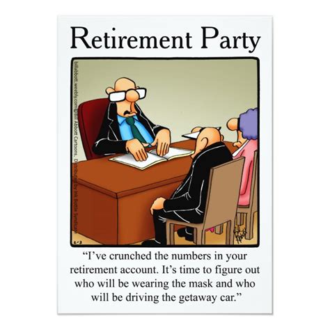 Funny Retirement Humor Party Invitations | Zazzle.com