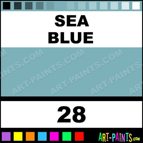 Sea Blue Acrylic Enamel Paints - 28 - Sea Blue Paint, Sea Blue Color, Polyvine Acrylic Paint ...