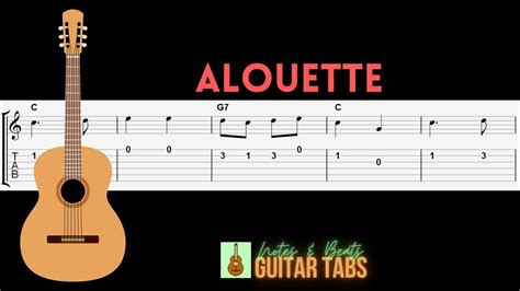 Alouette GUITAR TAB - YouTube