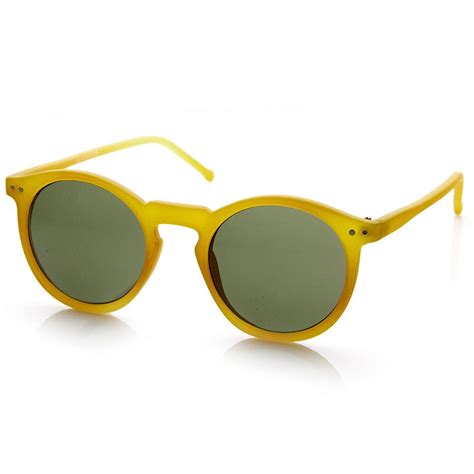 Yellow Round Sunglasses - TopSunglasses.net