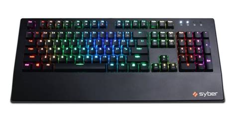 CyberPowerPC Syber K1 RGB Kontact Red Linear Switches Mechanical Gaming Keyboard