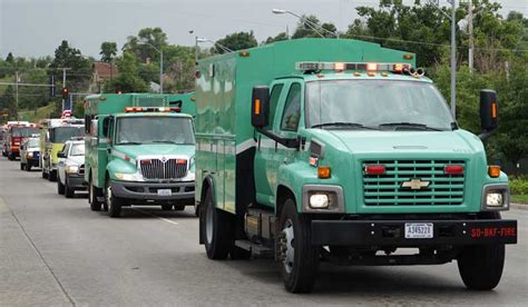 Procession to the David Ruhl memorial service - Wildfire Today