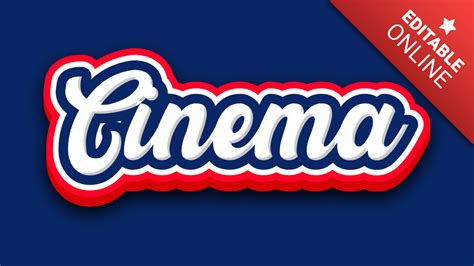 Cinema Text Effect | Font Generator