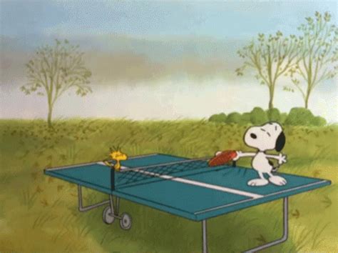 Snoopy Table Tennis GIF - Snoopy TableTennis PingPong - Discover & Share GIFs