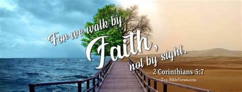 2 Corinthians 5:7 Facebook Bible Verse Cover Photos | For We Walk By Faith