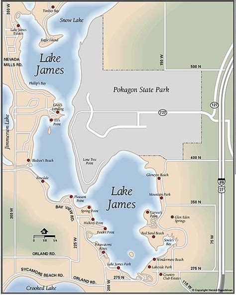 map of lake james indiana - Yahoo Search Results | Lake fun, Lake map, Lake