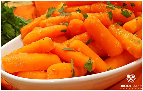 Glazed Baby Carrots with Honey and Ginger - Julias Simply Southern