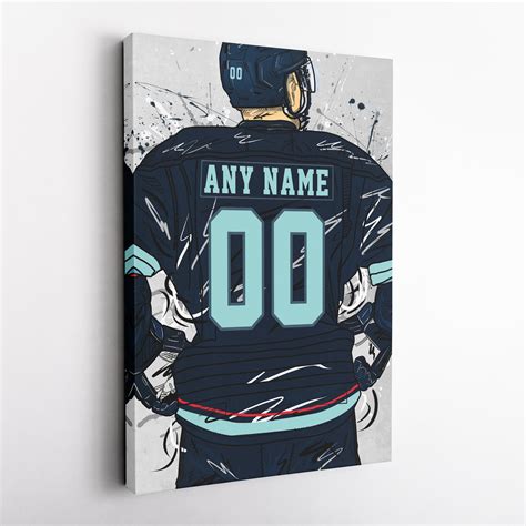 Seattle Kraken Jersey NHL Personalized Jersey Custom Name and - Etsy