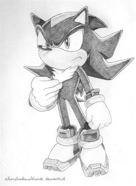 Shadow [Pencil] by silvershadowultimate on DeviantArt