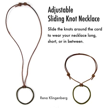 Adjustable Sliding Knot Necklace (Tutorial) – Jewelry Making Journal