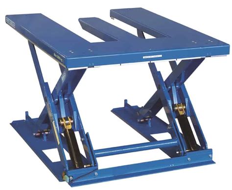 2 E Shaped Lifting Tables Raised - Lift Rite