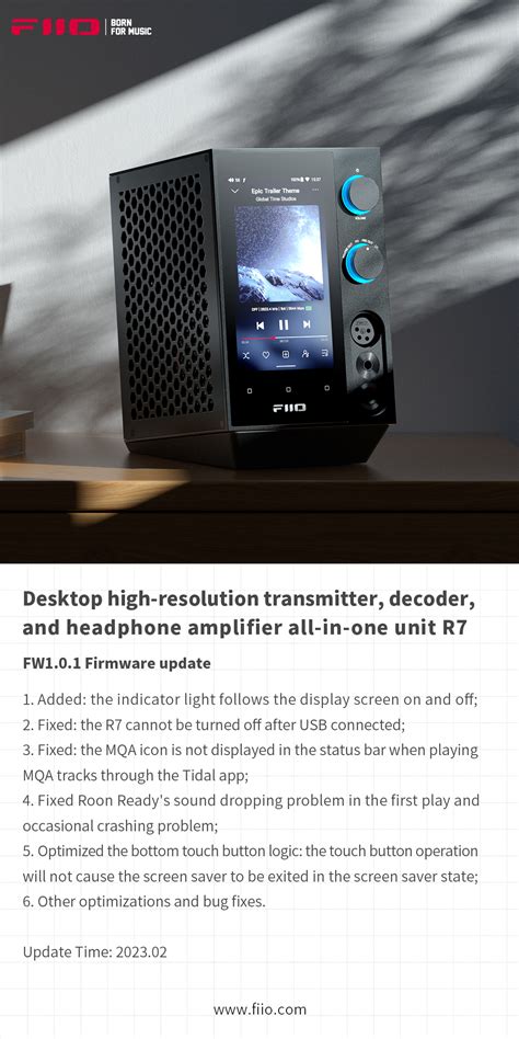 The new firmware FW1.0.1 for FiiO R7 is now availalble!-FIIO---BORN FOR ...