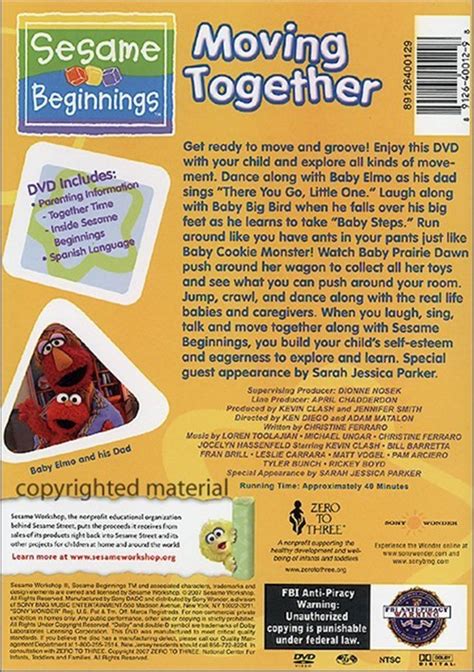 Sesame Beginnings: Moving Together (DVD 2007) | DVD Empire