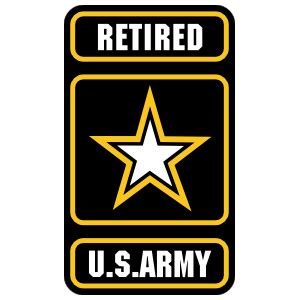 Retired U.S. Army Logo Sticker