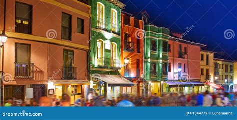 Barrio Humedo Nightlife, in Leon Downtown Spain Stock Photo - Image of downtown, architecture ...