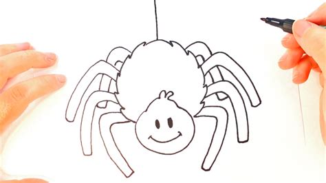 Cómo dibujar una Araña para niños | Dibujo de Araña paso a paso