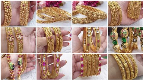 Latest Gold Churi Designs For Daily Wear! Simple Gold Bangles 2021-2022 ...