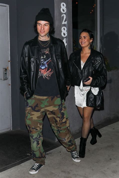 Demi Lovato and Her Boyfriend Jutes at Crossroads Kitchen in Los Angeles 09/29/2022 • CelebMafia