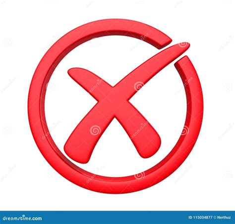 Wrong Cross Symbol Isolated Royalty-Free Stock Photo | CartoonDealer.com #115034283