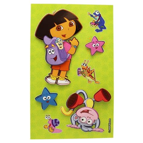 Dora the Explorer and Friends 3D Raised Kids Stickers (4 Stickers ...