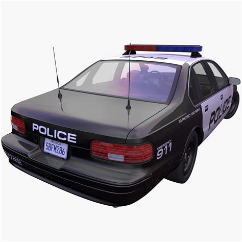 3D generic american police car model - TurboSquid 1438723