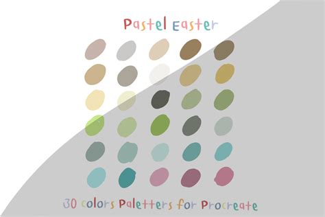 Pastel Easter Color Palette Procreate Graphic by MS Digital Design ...