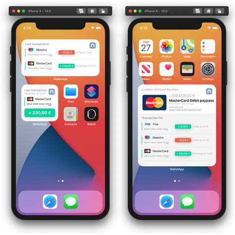 Creating an iOS Widget for your Wallet app | by Dimitar Stefanovski ...
