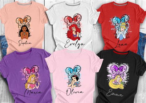 Personalized Disney Princess Shirt Custom Birthday Princess - Etsy