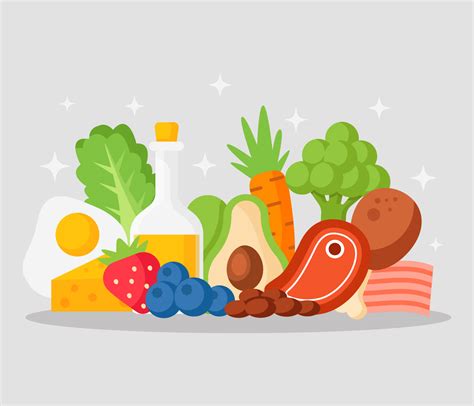 Ketogenic Diet Food Vector 223249 Vector Art at Vecteezy