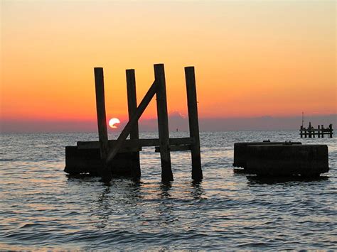 Sunset on Lake Borgne Photograph by Rhonda Leonard - Fine Art America