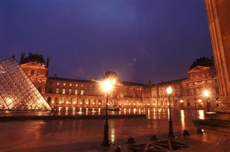 Travel Destination: Louvre Museum of France, one of the world’s largest museums. Paris At Night ...