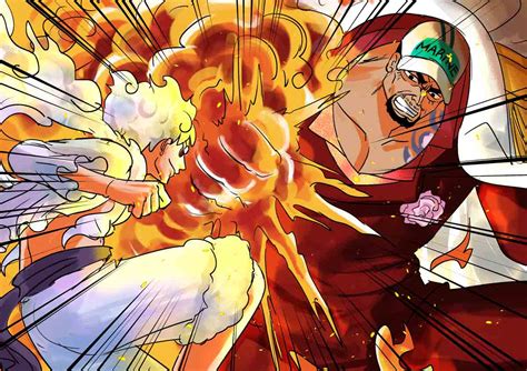 is luffy gear 5 stronger than akainu ? Sun vs Magma