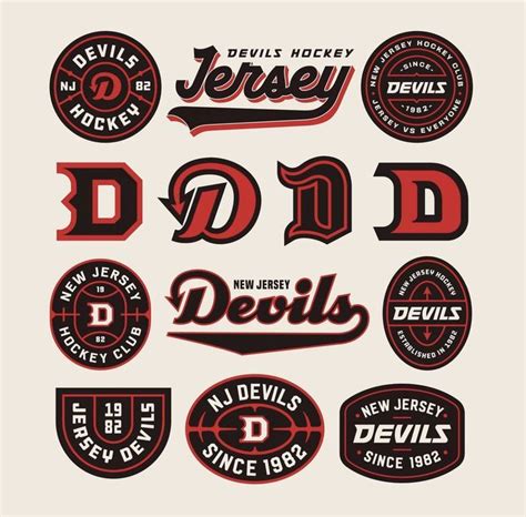 Devils Hockey Team Logos and Emblems