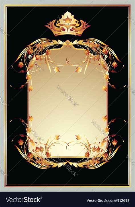 Elegant border frame Royalty Free Vector Image