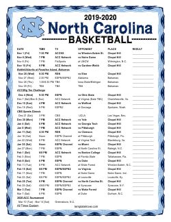 2019-2020 College Basketball Schedules 2