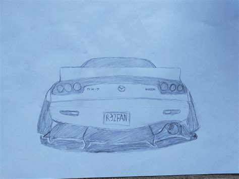 Stanced veilside fortune rx7 I drew : r/JDM