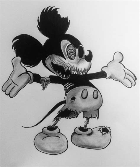 evil mickey mouse | Tatuajes de mickey mouse, Dibujos, Tatuajes espeluznantes