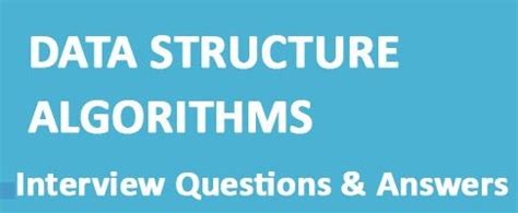 Data Structures Algorithms Interview Questions & Answers - Trenovision