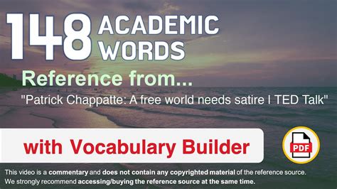 148 Academic Words Ref from "Patrick Chappatte: A free world needs satire | TED Talk" - YouTube