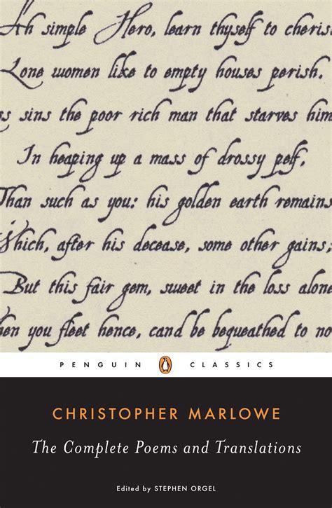 The Complete Poems and Translations by Christopher Marlowe - Penguin Books Australia