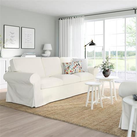 UPPLAND sofa, Blekinge white - IKEA CA | Beige sofa living room, Beige couch living room, Living ...